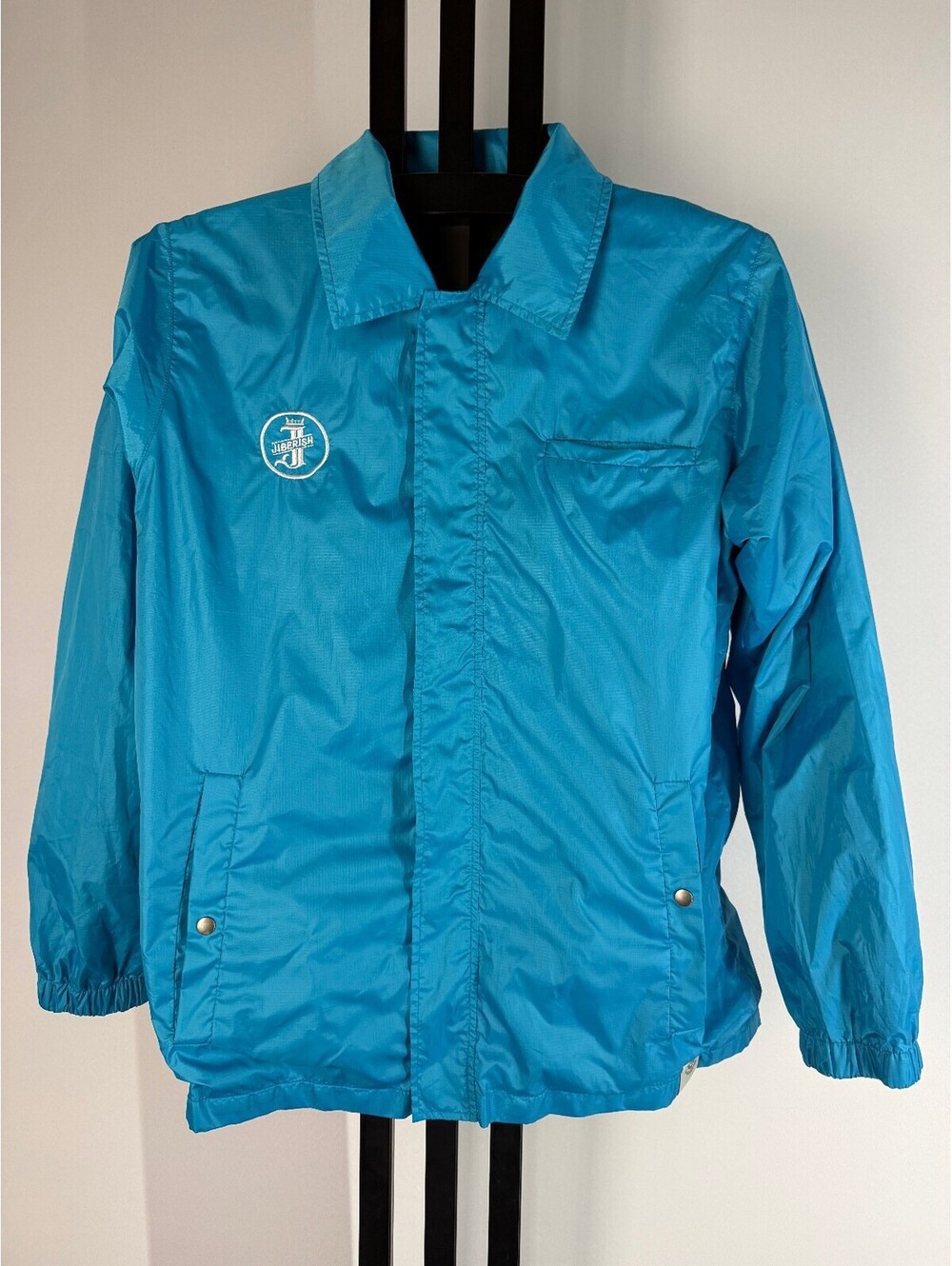Jiberish Windbreaker Ripstop Mens XL Turquoise Long Sleeve
